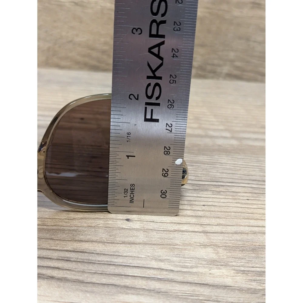 Coach HC8383U CL912‎ Transparent Green Tan Sunglasses 55-18-145 w Case